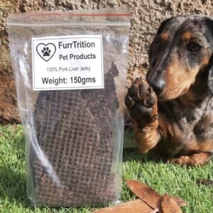 150grms Aust Pork Liver Jerky 100% Natural